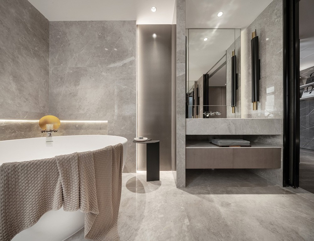 新中式风格室内家装案例效果图-卫生间